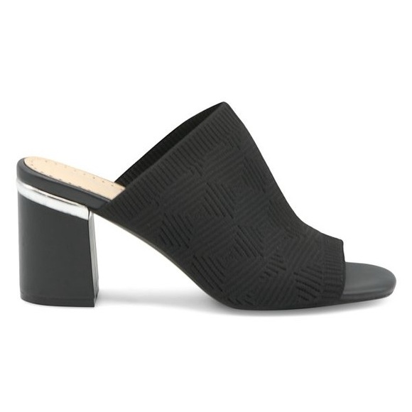 Adrienne Vittadini Shoes - Adrienne Vittadini Arielle Block Heel Mules in Black Size 8.5